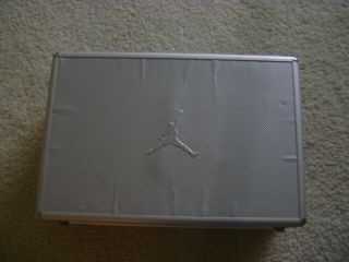 Vintage Michael Jordan Silver Shoe Carrying Case