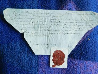 Princess Catherine Angelique Of Orleans Good Dsigned Document 1660
