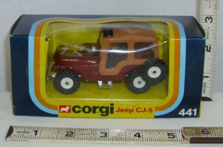 Corgi Of England Jeep Cj - 5 441 Die Cast Toy Boxed Sharp