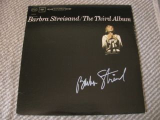 Barbra Streisand The Third Album Autographed Stereo Lp Us Bidders Only