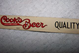 Early Cook ' s Beer Sign 6