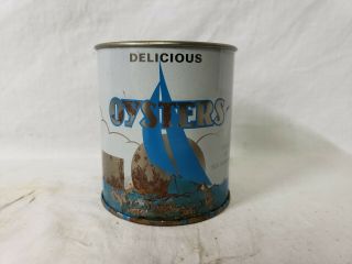Oyster Can Marked " Fisher ",  Sanford,  Virginia,  Va 277.  16 Oz.  1 Pint