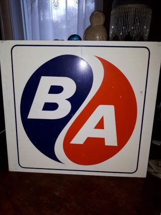 Vintage B/a British American Oil Sign