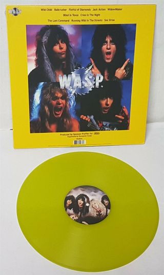 W.  A.  S.  P.  The Last Command greenish Yellow Vinyl LP Record 2