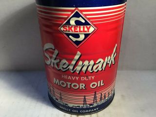 Vintage Skelly Skelmark Oil Can Quart NOS Gas Rare Handy Sign Sunoco Amoco Mobil 2