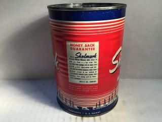 Vintage Skelly Skelmark Oil Can Quart NOS Gas Rare Handy Sign Sunoco Amoco Mobil 5