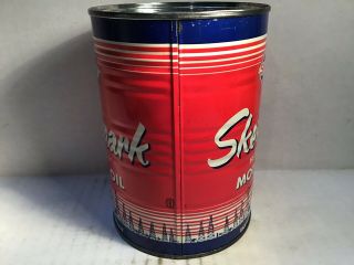 Vintage Skelly Skelmark Oil Can Quart NOS Gas Rare Handy Sign Sunoco Amoco Mobil 6