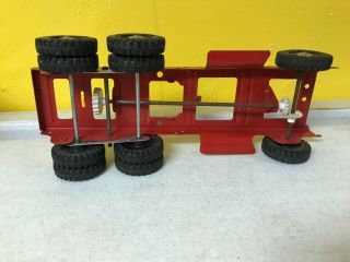 Vintage Tonka 1960 Tonka Cement Truck LONG FRAME ONLY Red Duallie 5