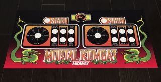 Mortal Kombat 1 Arcade Control Panel Overlay 6 Button Mk1 Cpo Mame Midway