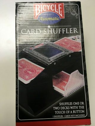 Bicycle Automatic Card Shuffler 1 - 2 Decks Of Poker Or Bridge Size Playing Cards