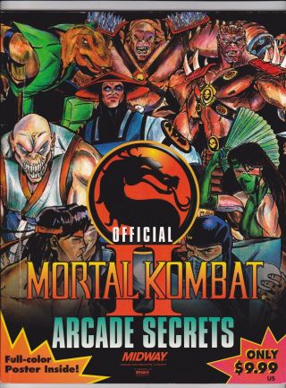 Mortal Kombat Ii : Arcade Secrets (official Strategy Guide By Brady Games) Rare