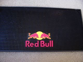Red Bull,  Bar,  Mat,  Large Size,  11 X 23 Inches,  Man Cave,  Bargain
