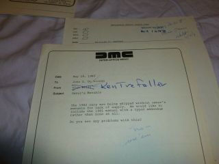 DMC Doc Signed John DeLorean,  1978 Speech Text,  Docs w/ JZD Handwriting,  More 6