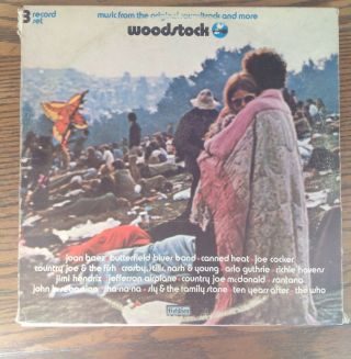 Woodstock Soundtrack Cotillion Sd 3 - 500 3 Album Set
