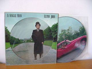 Elton John " A Single Man " Still Picture Disc Lp 1978 (mca Mcap - 14951)