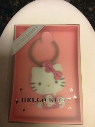 Rare Vintage Hello Kitty Full Body Leather Keychain Still