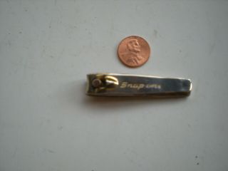 Snap On Gold Plated Finger Nail Clippers