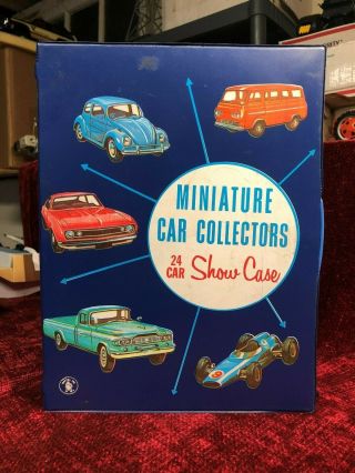 Nos 1966 Mattel Miniature 24 Car Collectors Show Case 5024 Hot Wheels Redlines