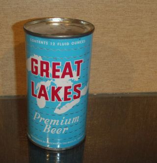 Bottom Open Great Lakes Flat Top Beer Can Schoenfen Edelweiss Chicago Illinois