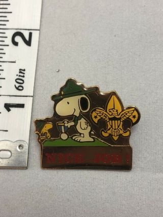 Vintage Snoopy Peanuts Job Boy Scout Pin Pinback
