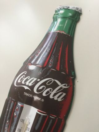 Vintage 1960 ' s Die Cut Coca - Cola Bottle Thermometer Taylor 859 16.  5 