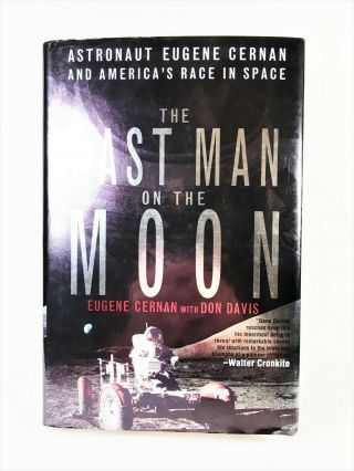 ✍signed✍ The Last Man On The Moon By Gene Cernan (1999) Apollo 17,  Astronaut,  Na