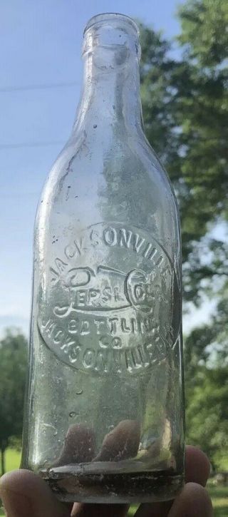 Pepsi Cola Script Slug Plate Bottle Jacksonville Florida Fla Rare Early