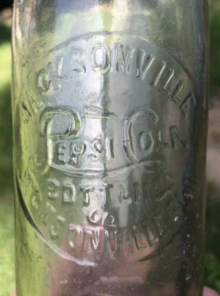 Pepsi Cola Script Slug Plate Bottle Jacksonville Florida Fla Rare Early 3