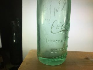 1915 DECATUR,  ILL.  MID/BASE script straight side Coca - Cola bottle lbs 02 6