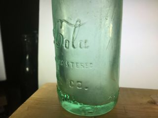 1915 DECATUR,  ILL.  MID/BASE script straight side Coca - Cola bottle lbs 02 7