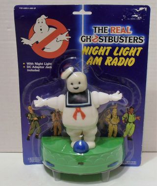 1989 The Real Ghostbusters Night Light Am Radio By Concept 2000 Nib