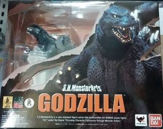 Bandai S.  H.  Monster Arts Godzilla 1995 Rebirth With Red Frame Action Figure