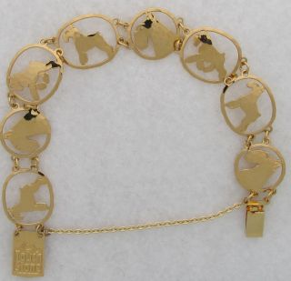 Schnauzer Jewelry Schnauzer Gold Bracelet By Touchstone