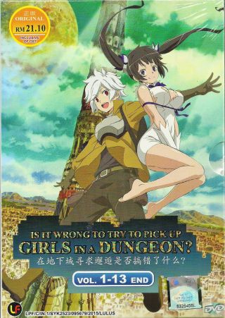 Is It Wrong To Pick Up Girls In A Dungeon? Danmachi 13 Episodes Complete Dvd