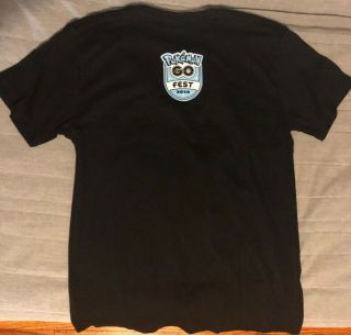 Pokemon Go Fest 2019 Chicago Exclusive Prize T - Shirt Extra Large XL 2