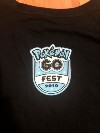 Pokemon Go Fest 2019 Chicago exclusive T - Shirt Shirt - (2XL) 3