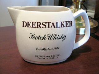 Deerstalker Scotch Whisky Jug Thomson & Co.  Ltd Jug Whisky Pitcher