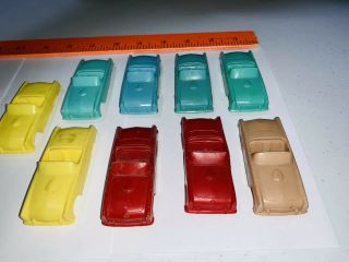 Nine Vintage 1950s F&F Mold Die USA Cereal Premium Toy Ford Thunderbirds 6