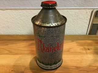 Rhinelander Beer (182 - 1 Or 2) Empty Cone Top Beer Can By Rhinelander,  Wis.