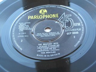 The Beatles Uk Ep The Beatles Hits 1964 In U.  K.  Text