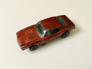 Hot Wheels Redline - 1968 Custom Camaro In Metallic Orange - All,  Read