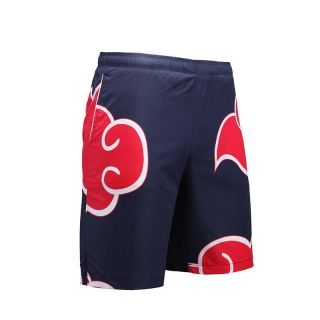 Naruto Akatsuki Sasuke Board Shorts Quick Dry Short Pants Summer Beach Swimwear