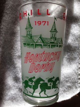 1971 Official Kentucky Derby Glass / Glasses.  Canonero Ii Won.