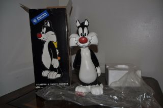 1998 Warner Bros Studio Store Exclusive Sylvester & Tweety Figurine Statue 14 "