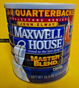 John Elway Maxwell House Coffee Can Quarterbacks Series Denver Broncos