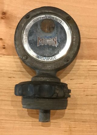 Moon Moto Meter Boyce 1918 Long Island Ny Usa Glass Intact Radiator Cap