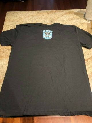 Pokemon Go Fest 2019 Chicago Exclusive PRIZE T - Shirt Shirt Extra - Large (XL) 2