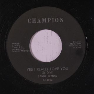 Sandy Wynns: Love Belongs To Everyone / Yes I Really Love You 45 (northern Soul
