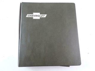 1975 Vintage Chevrolet Consumer Information Dealer Dealership Car Binder Book