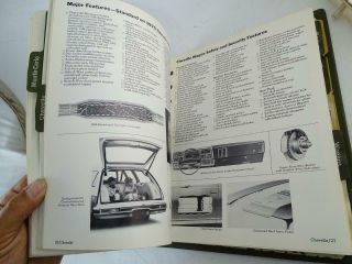 1975 Vintage Chevrolet Consumer Information Dealer Dealership Car Binder Book 5